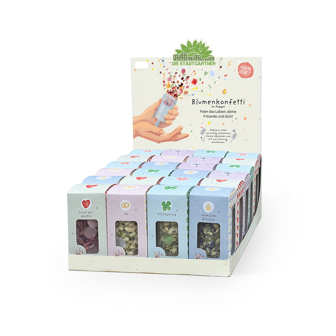 Flower confetti - 24-piece tray