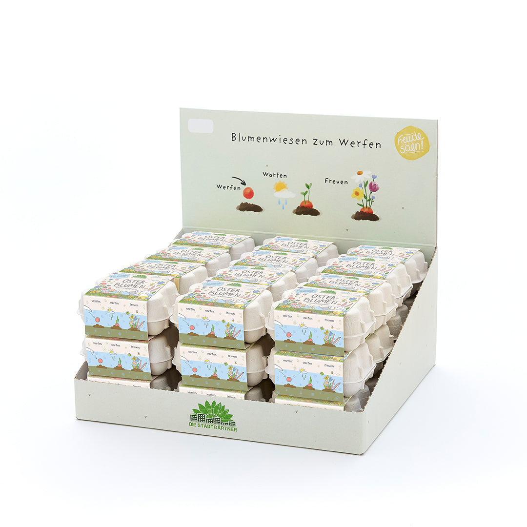 Easter flower marbles - Tray of 36