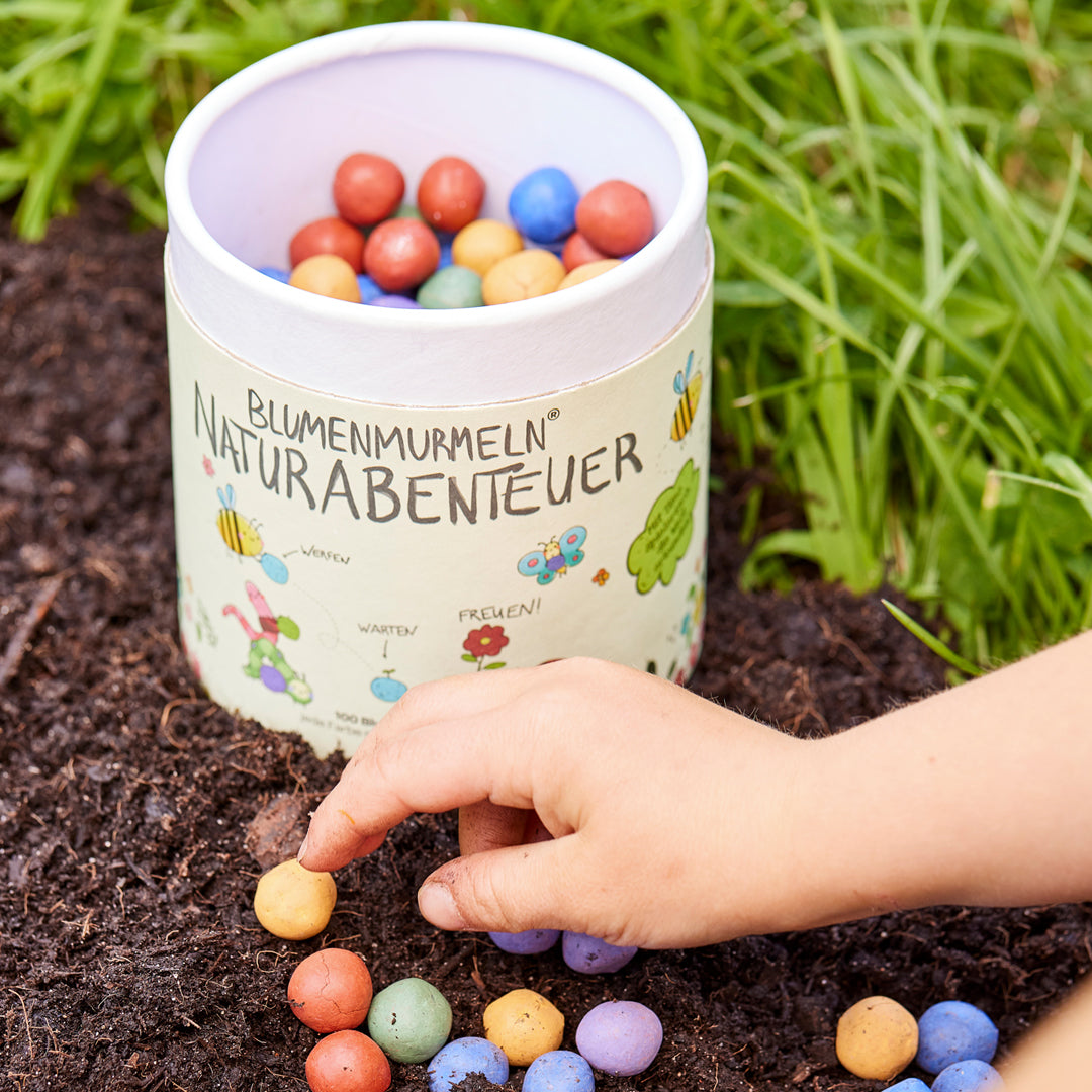 Flower Marbles Nature Adventure, 100-piece can