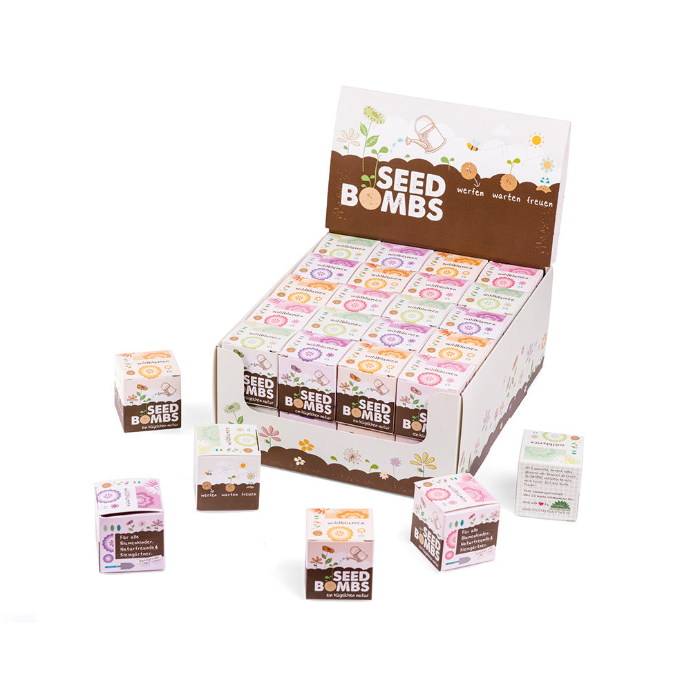 Seed Bombs - 1 Cube Display (Contents: 40 pieces)